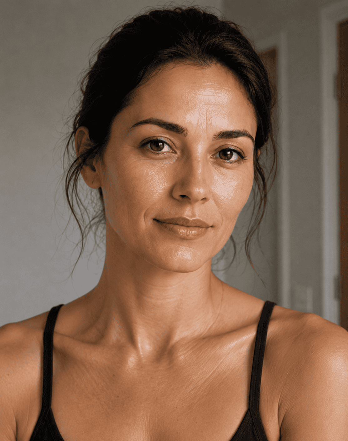 Close-up of a woman with clear, glowing skin at Krinico Medical Aesthetics Ltd.