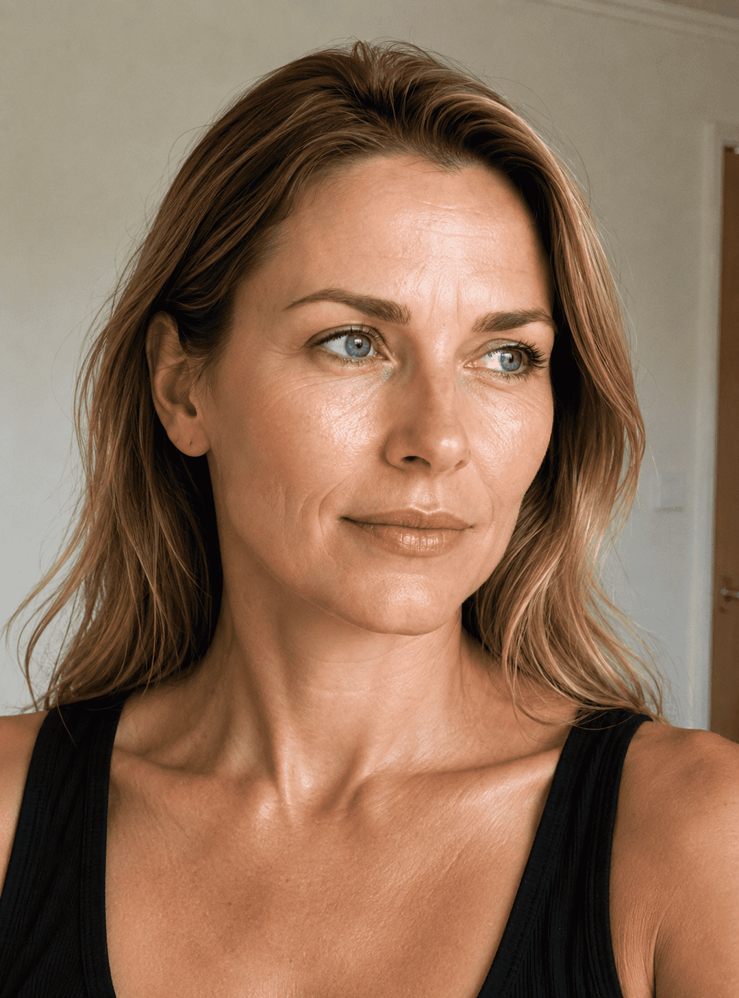 Portrait of a woman with clear skin and natural makeup at Krinico Medical Aesthetics Ltd.